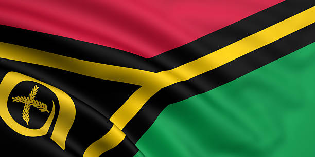 Flag Of Vanuatu stock photo