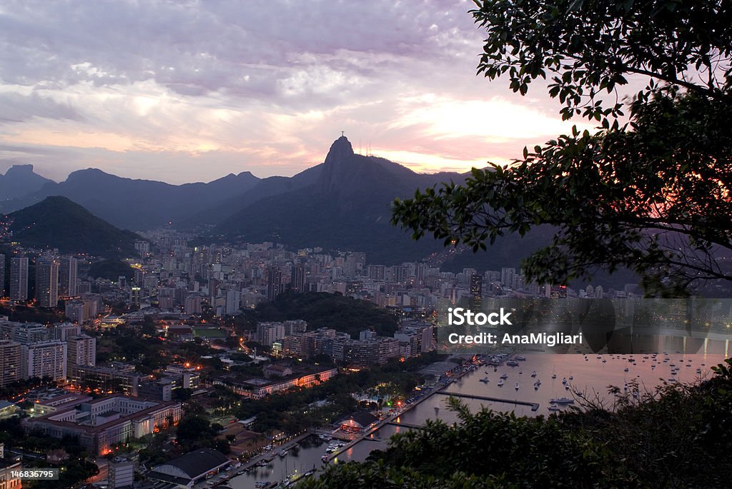 Rio de Janeiro, ao pôr-do-sol - Foto de stock de América do Sul royalty-free