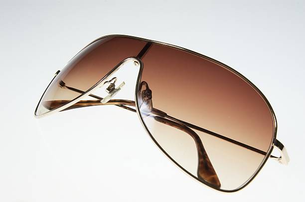 brown sunglasses stock photo