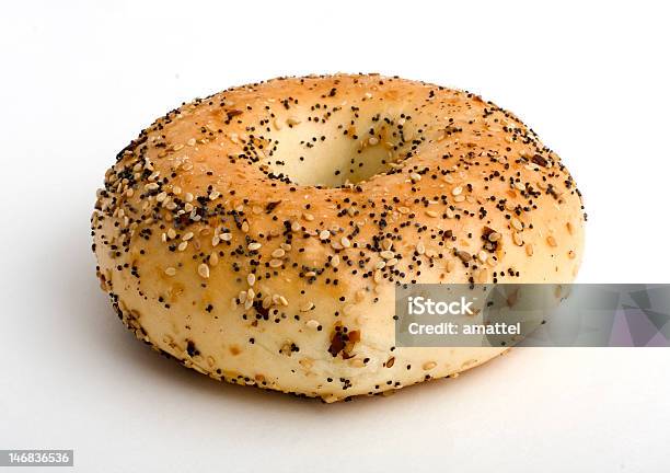 Everything Bagel Stock Photo - Download Image Now - Bagel, Baked, Bread