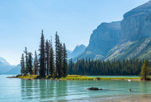 istock Spirit Island, Jasper, Canada 1468370509