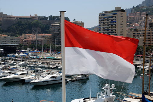 National flag of the Principality of Monaco