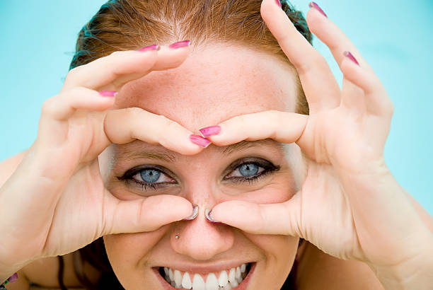istock Smiling girl  in swimming pool 146839403