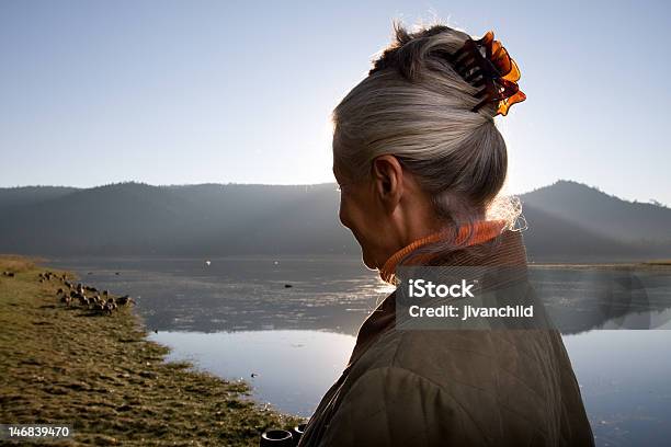 Lady Al Lago - Fotografie stock e altre immagini di Adulto - Adulto, Adulto in età matura, Ambientazione esterna