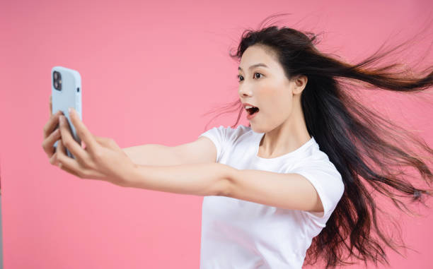 istock Young Asian woman on background 1468406534