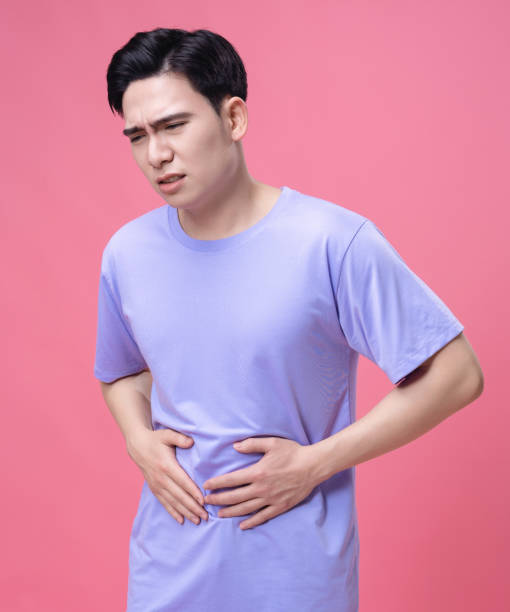 istock Young Asian man sick, illness on background 1468407252