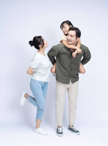 istock Image of Asian family on background 1468409285