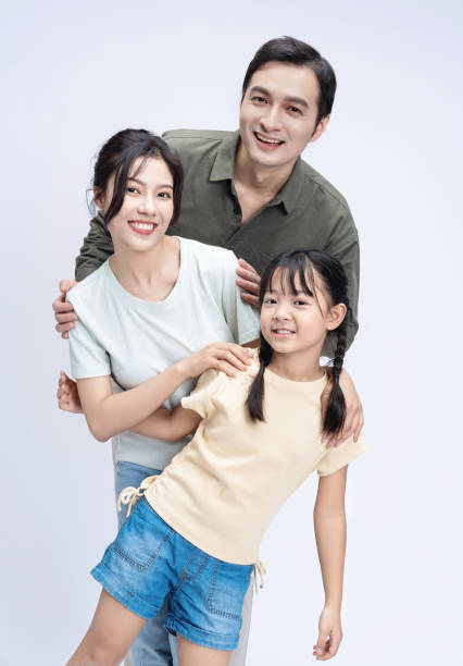 istock Image of Asian family on background 1468409295