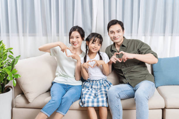 istock Asian family at home 1468410004
