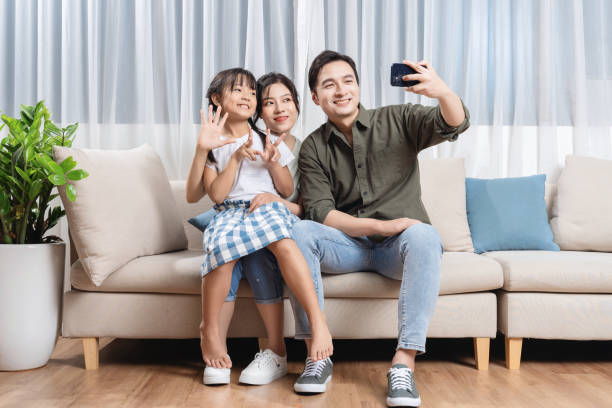 istock Asian family at home 1468410016