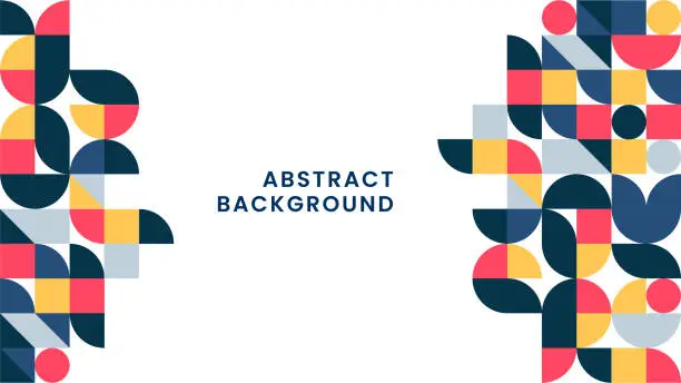 Vector illustration of Flat Abstract Geometric Background