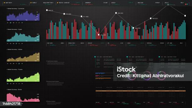 Display R Graphics Presentation Business Infographic Presentation Display Screen Stock Illustration ...
