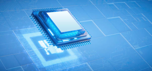 istock 3D rendering of cyberpunk AI. Circuit board. Technology background. Central Computer Processors CPU and GPU concept. Motherboard digital chip. Tech science background. 1468426332