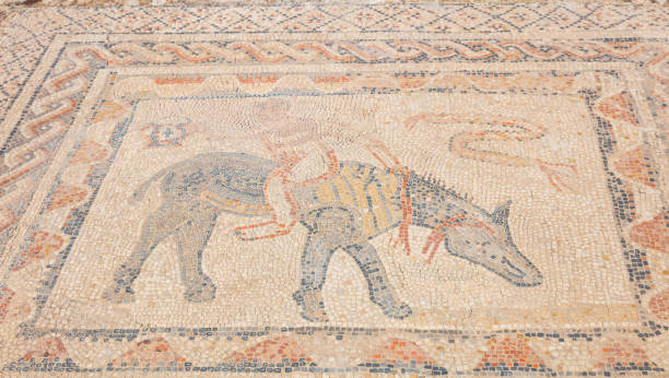 istock Beautiful mosaic in Volubilis site,  Morocco 1468440848