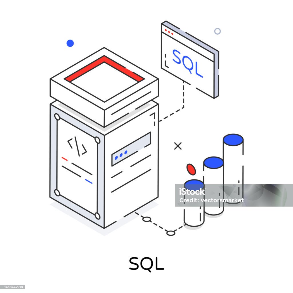 Sql Stock Illustration - Download Image Now - Network Server, Vector ...