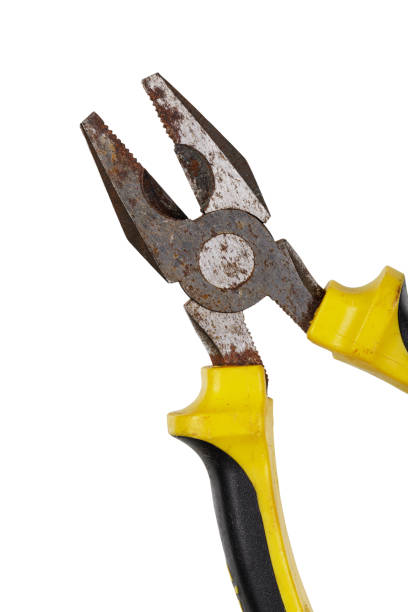 istock Flat lay of very old Wire Cutters isolated on white 1468445790