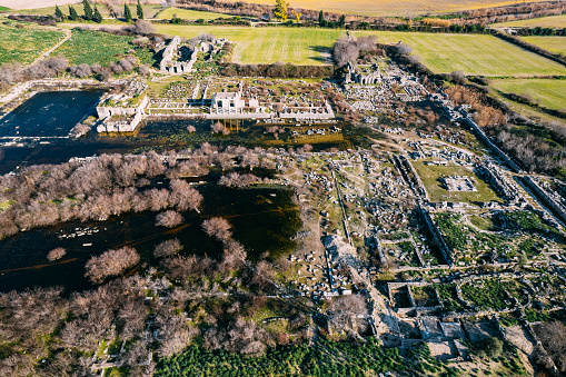 Aerial View of Miletos Ancient City at Turkey