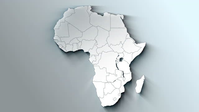 Animated Africa Continent Map