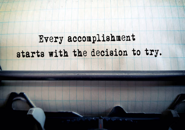 istock Every accomplishment starts with the decision to try. 1468459671