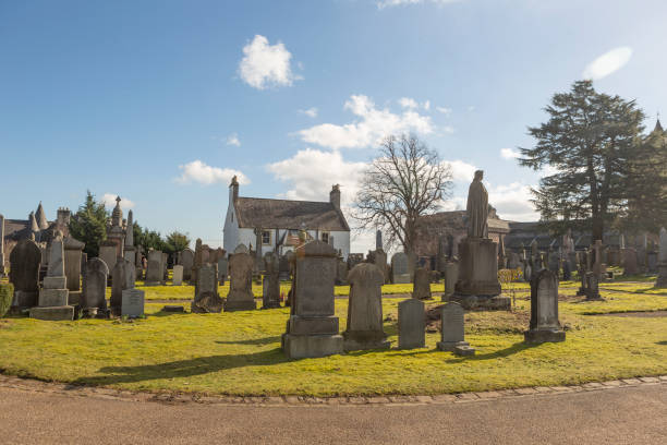 istock Old town cemetery at stirling Scotland England UK 1468462548