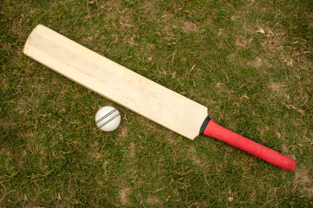 istock Cricket bat and ball 1468465913