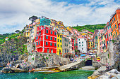 Riomaggiore town in Cinque Terre, Italy