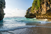 Bali, suluban beach caves.