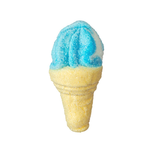 istock Marshmallow in the shape of ice cream isolated on a white background 1468469997