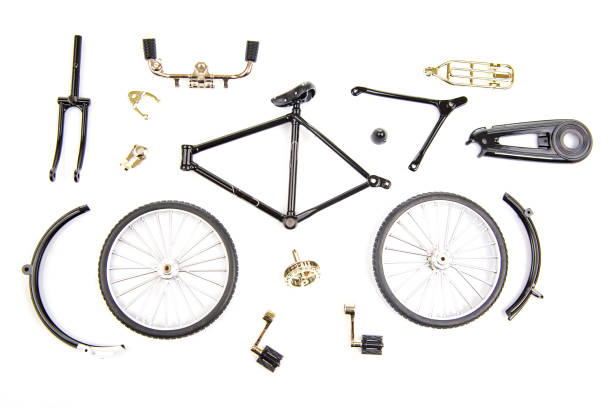 istock prefabricated parts of a bicycle model on a white background 1468471514
