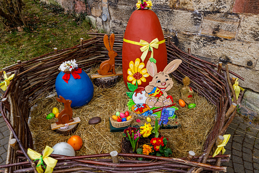 Easter nest and Easter figure