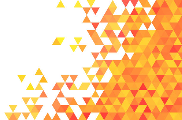 ilustrații de stoc cu șablon colorat geometric cu spațiu de copiere pentru text - formă de triunghi