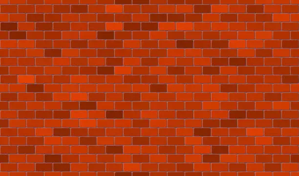 Vector illustration of Seamless brick wall pattern background