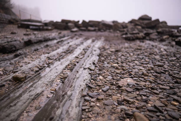 Due to constant flow of strong sea waves, these rock creation have been formed in the exact same shape - the waves