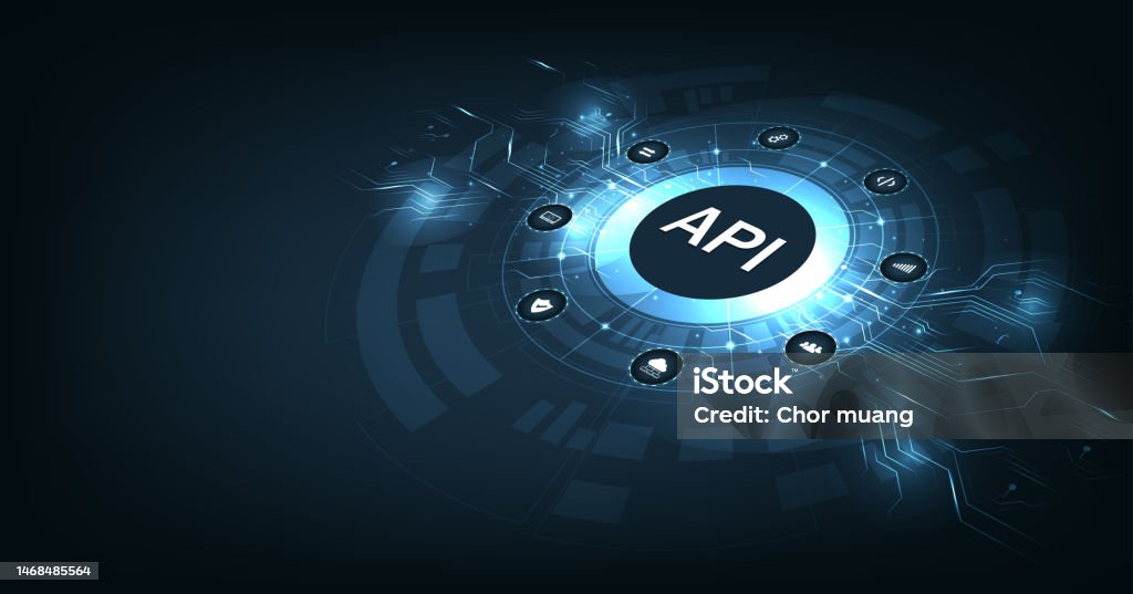 Application Programming Interface Dengan Latar Belakang Biru Tua ...
