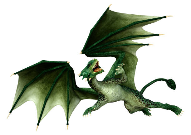 istock 3D Rendering Fairy Tale Dragon on White 1468491706