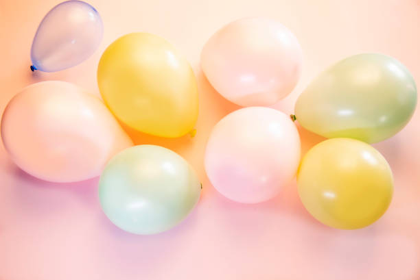 istock Multicolored balloons, party celebration concept 1468496198