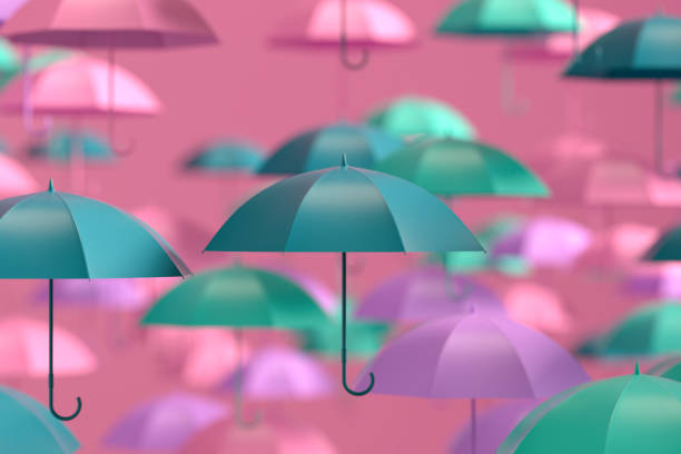 istock Colorful Umbrellas, Safety Concept 1468502769