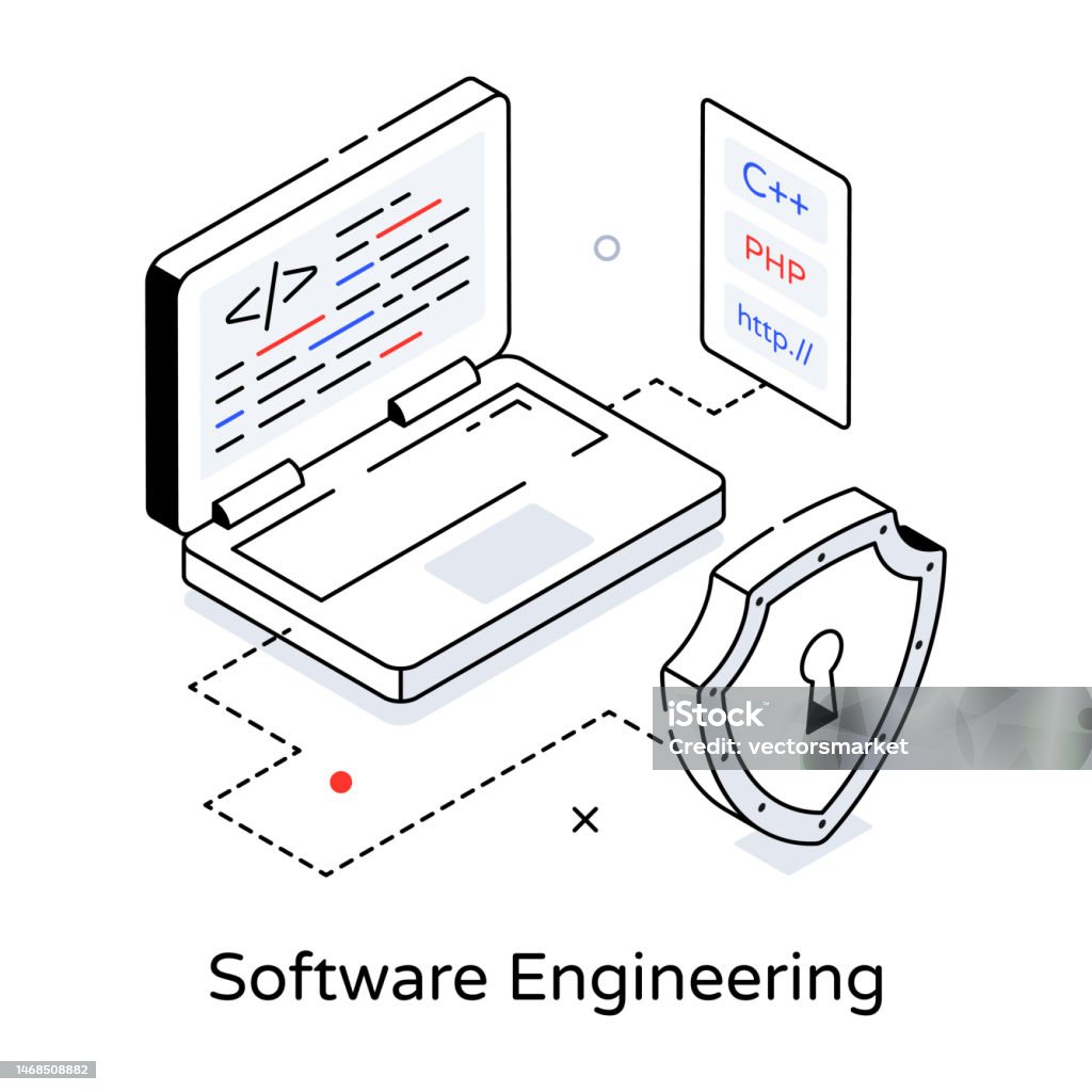 Software Engineering Stock Illustration - Download Image Now - Coding ...