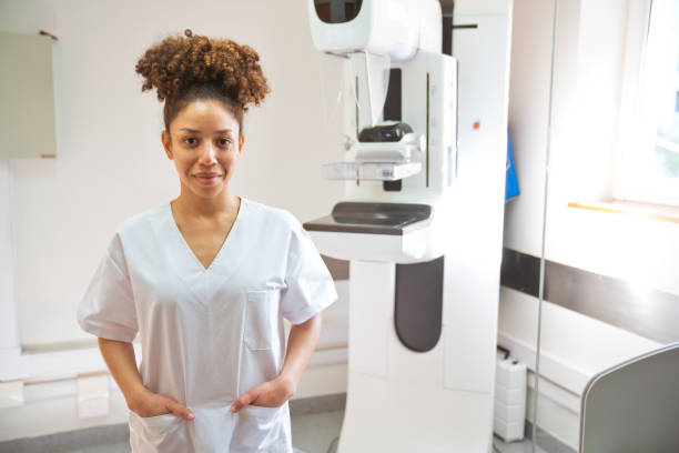 istock Young nurse standing in examination room 1468511590