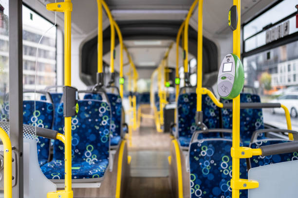 istock Interior view of bus 1468513696