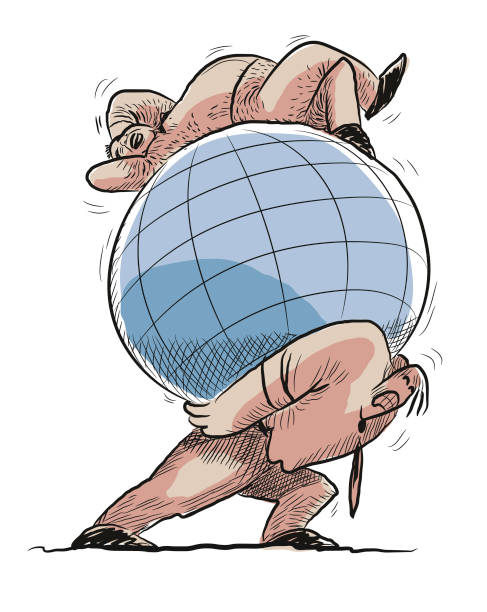 illustrations, cliparts, dessins animés et icônes de exploité et exploité - wealth earth poverty imbalance