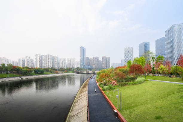 istock The city by the overcast river 1468516669