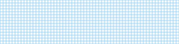 gingham blaues picknickmuster. tischdecke für ostertisch. textur für plaid. vektorillustration - blue gingham stock-grafiken, -clipart, -cartoons und -symbole