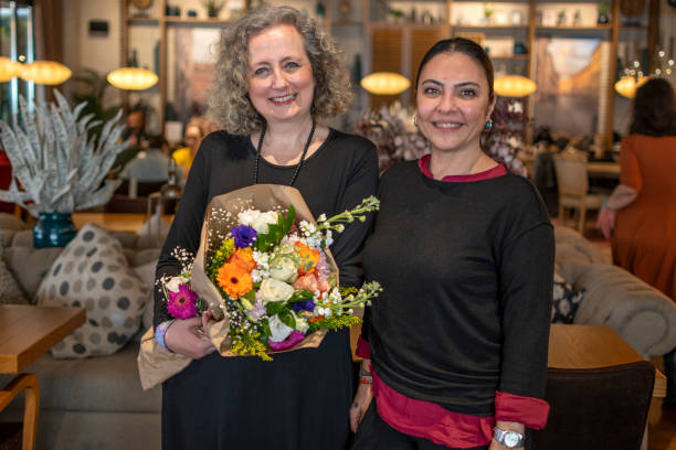 istock Beautiful women happiness at cafe 1468519817