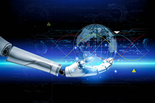 istock 3D rendering. Artificial intelligence,AI research of robot and cyborg development for future,digital smart world metaverse concept. 1468524747