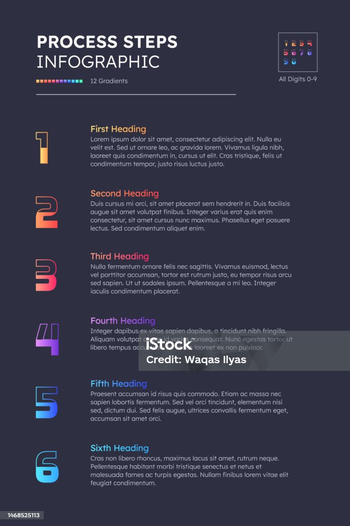 Process Workflow Design Guide Process Workflow 6 Steps Modern Design Template For Infographics Stock ...