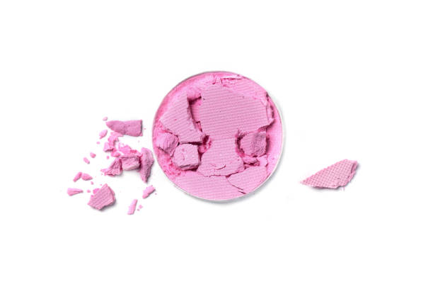 istock Pink eye shadow or blusher isolated on white. 1468528572