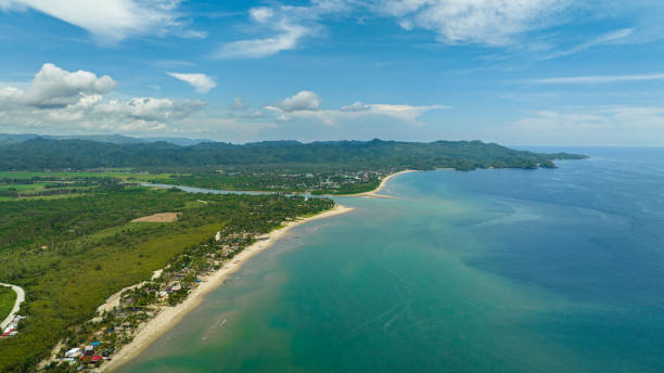 istock Beautiful tropical beach and blue sea. 1468531680