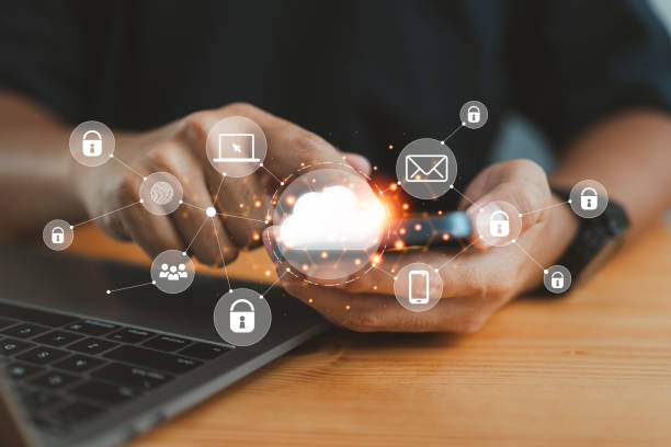 istock businessman in an office working on his smartphone and selecting the cloud icon on a virtual display. This symbolizes the use of digital technology and cloud technology. 1468536271
