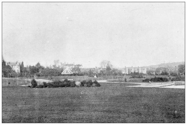istock Antique photograph of Dorset, England: Park, Poole 1468536488